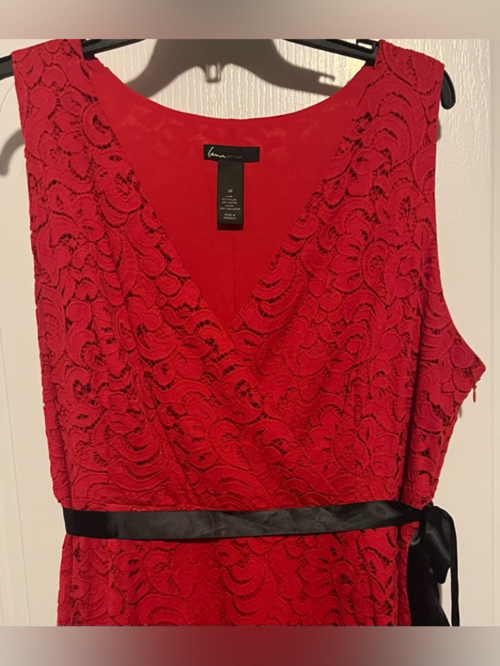 dress Lane Bryant Red lace